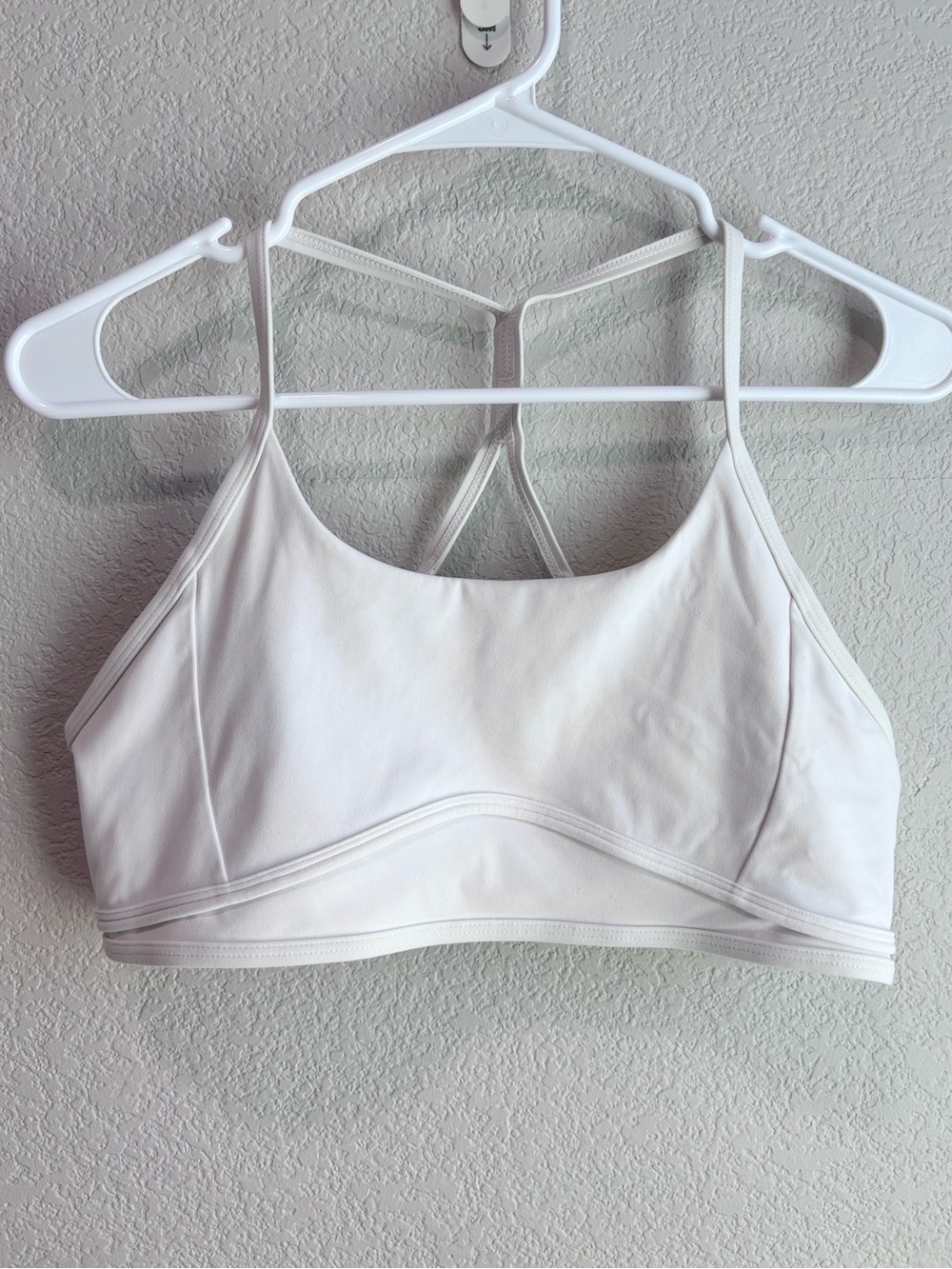 LSKD Racerback White Sports Bra XL